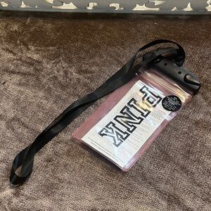 PINK Victoria's Secret Waterproof Phone Case with Black Clip